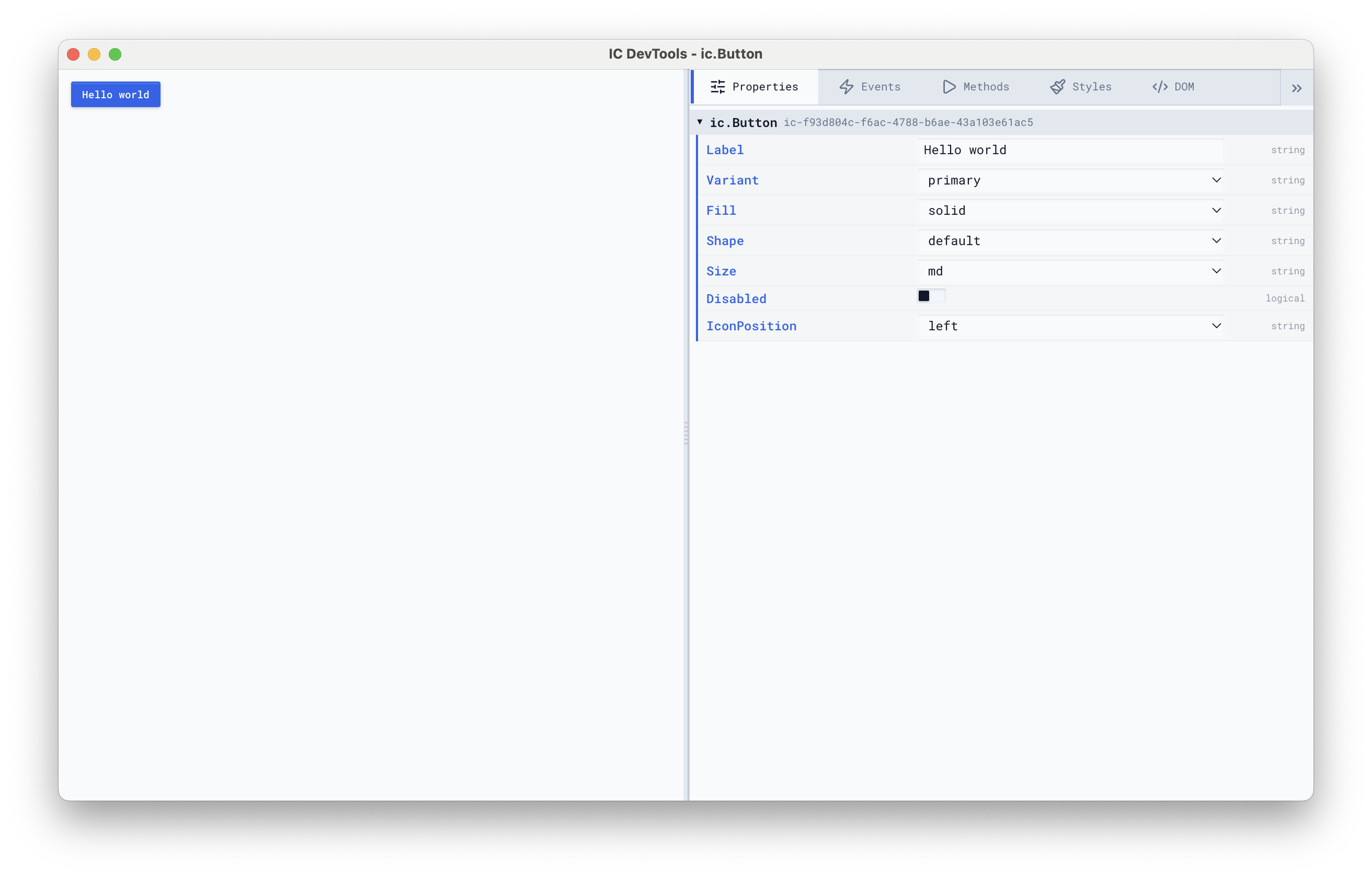 Developer Tools inspecting a single Slider component
